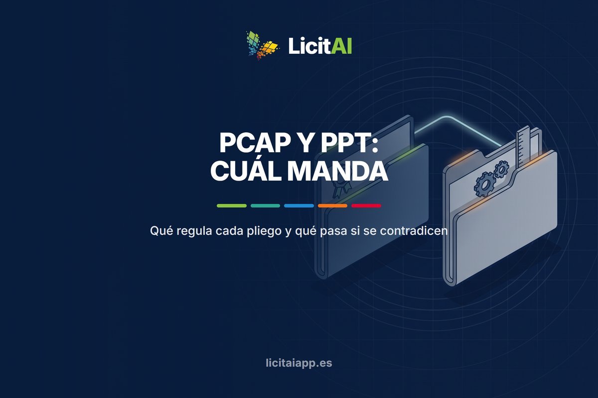 Dos carpetas de documentos juntas: una rematada con un sello lacrado y otra con engranajes y una regla.
