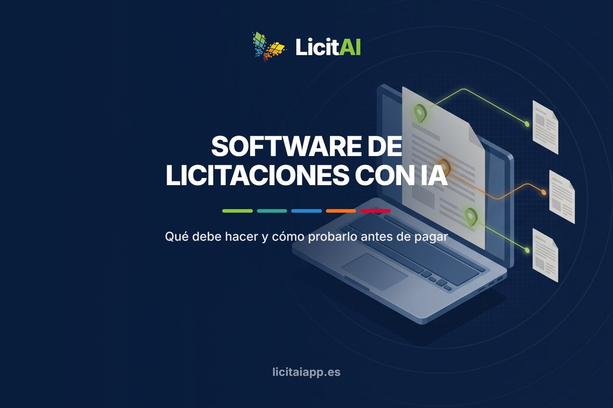 Un portátil muestra un documento con marcadores unidos por líneas a tres miniaturas de páginas.